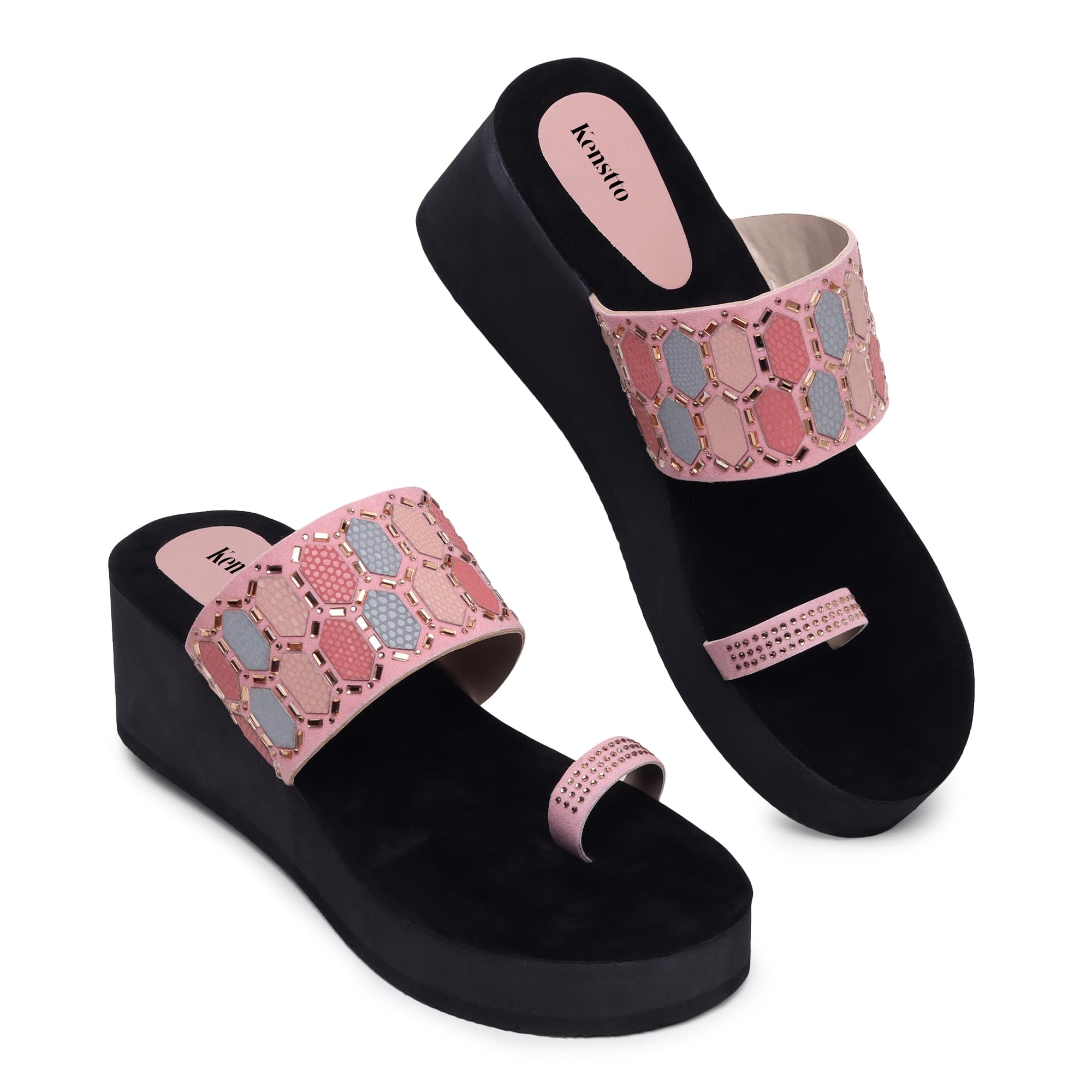 Kenstto Trendy And Stylish Wedge For Womens (B0CPJGXYLJ) Amazon Price History, Amazon Price Tracker