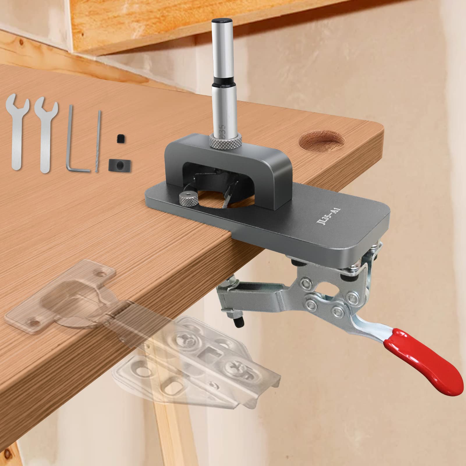 Buy Haoyeya 35mm Hinge Jig Drilling Hole Puncher,Accurate