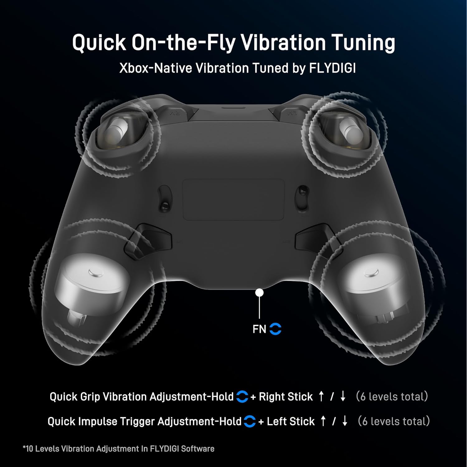 FLYDIGI VADER 5S Wired Controller for Xbox Series X|S, Xbox One, Windows 10/11, FORCEFLEX Adjustable Tension Joysticks, FORCESWITCH Triggers, 6 Remappable Buttons, 3.5mm Audio Jack - Image 7