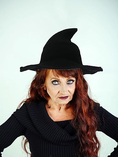 Miniatura 7 de Paquete de 4 sombreros de bruja de lana para decoración de fiesta de Halloween