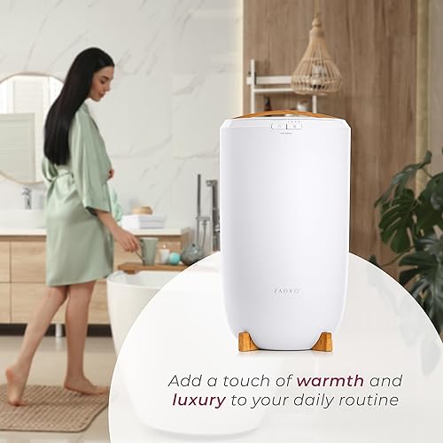 Miniatura 6 de Zadro - Calentador de toallas TWB, grande, 20 litros, 12 pulgadas de diámetro x 21 pulgadas de alto, color gris