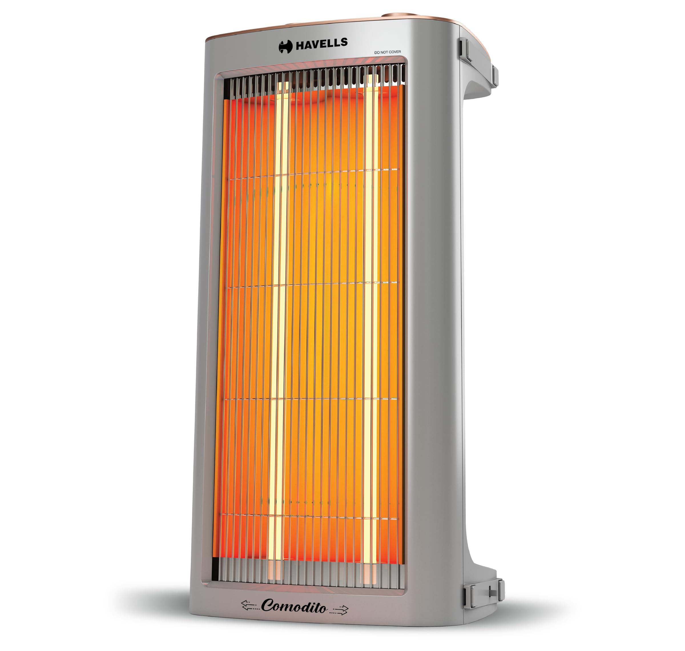 Havells Comodito 900 Watt Room Heater | Safety Grill, 120 Minute Sleep Timer Control knob | Rust Free Stainless Steal Reflector, Carbon Fiber Rods, Power Off & Heat Setting | (Pack of 1, Grey)-image-14
