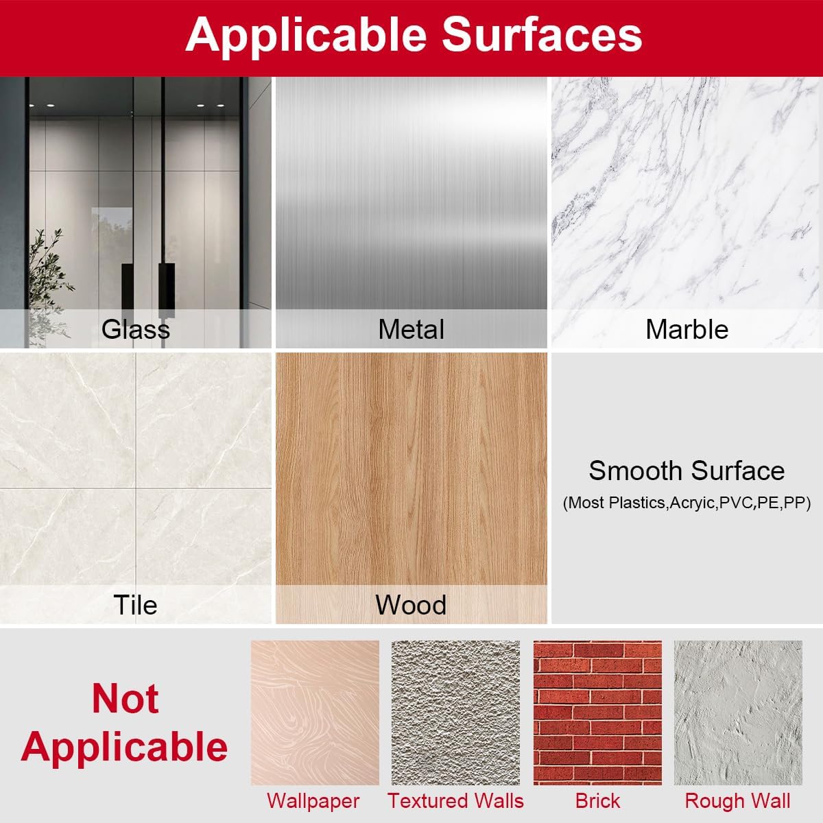 4x6 inch Hook and Loop Strips with Adhesive, Nylon Heavy Duty Hook and Loop Tape, Excellent Grip, Non-Adhesive, Interlocking Tape,for Sewing, Crafting,DIY,Wall Adhesive Strips - 6 Sets - Image 6