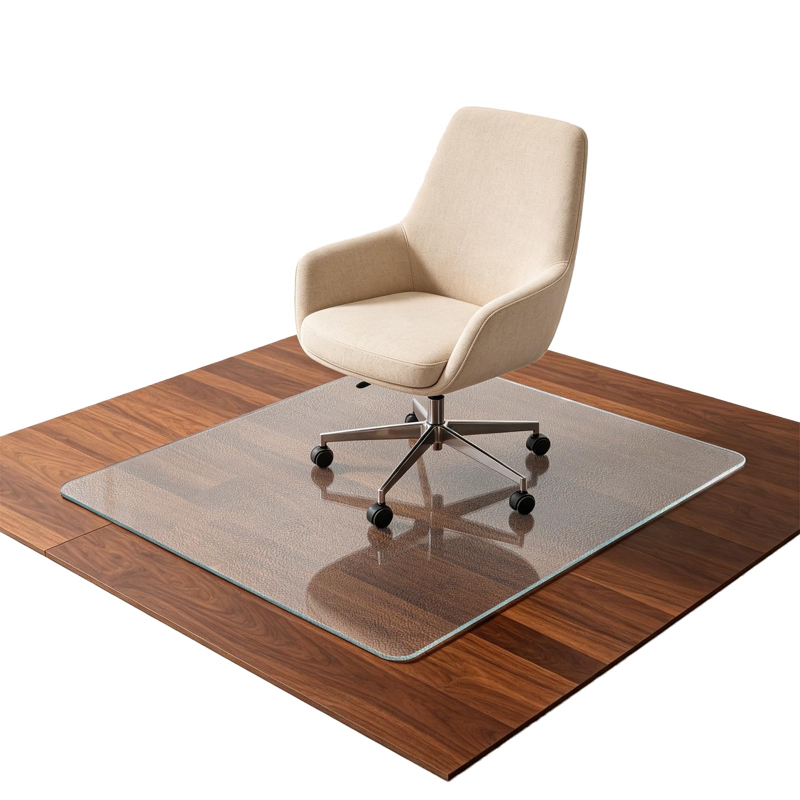 Bodenmatte 80 x 100 cm Kratzfest, Transparent, Antirutsch Und Strapazierfähige, Versch. Größen, Stärke: 1, 3 Mm, Bürostuhlunterlage Bodenschutzmatte Ideal Fürs Home Office, Mattiert