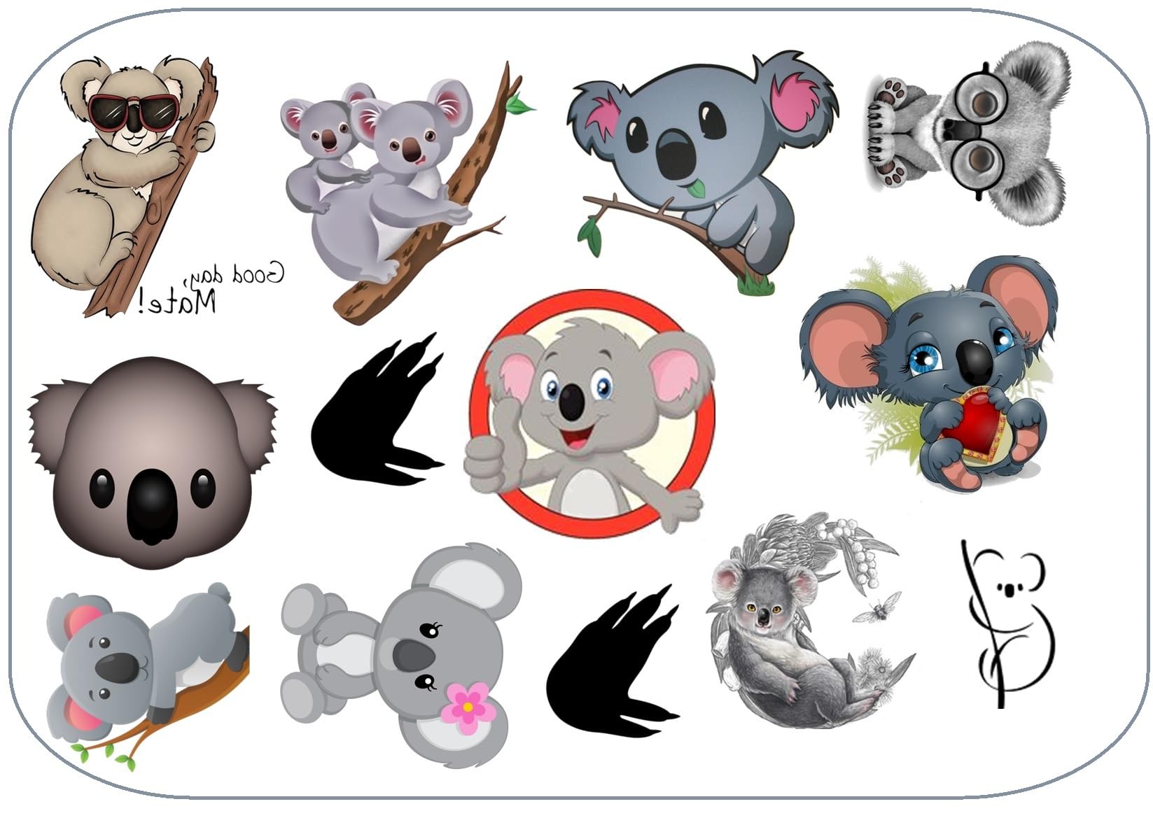 Koala Collection (Koala Temporary Tattoos)