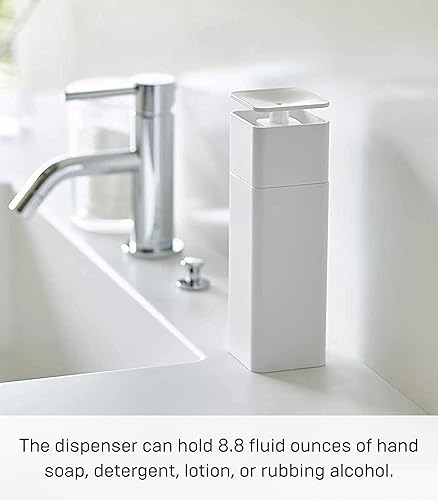 Miniatura 6 de Yamazaki Home Tower - Dispensador con una sola mano, plástico ABS, 8.5 onzas líquidas, 8.5 fl oz