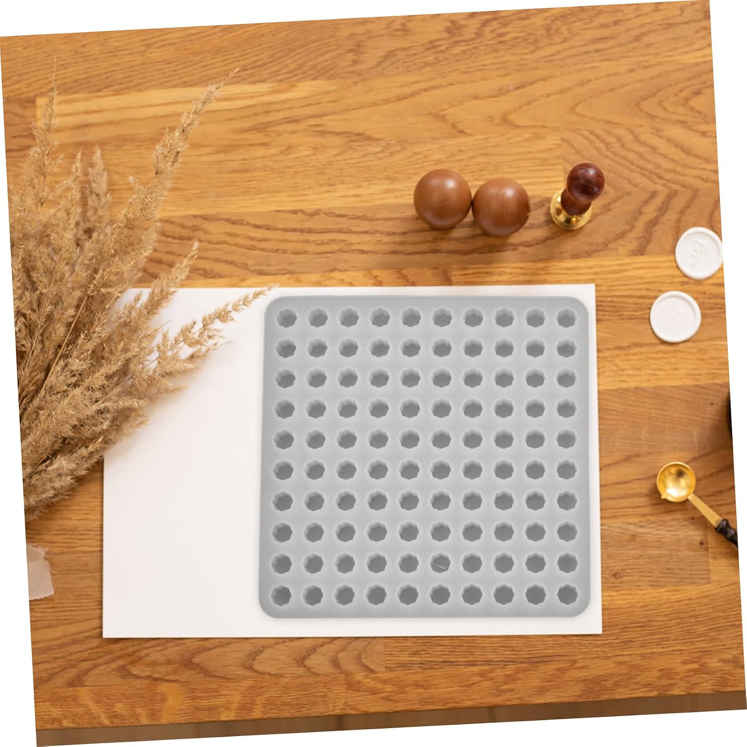 OSALADI 4pcs Silicone Wax Seal Stamp Beads Mold Kit for DIY Crafting Patterns for Sealing Wax Projects Non-Stick Mold for Making Unique Stamps