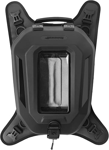 Miniatura 2 de Rhinowalk Bolsa de tanque de motocicleta impermeable con carcasa rígida para motocicleta con bolsillo para teléfono con pantalla táctil, cubierta