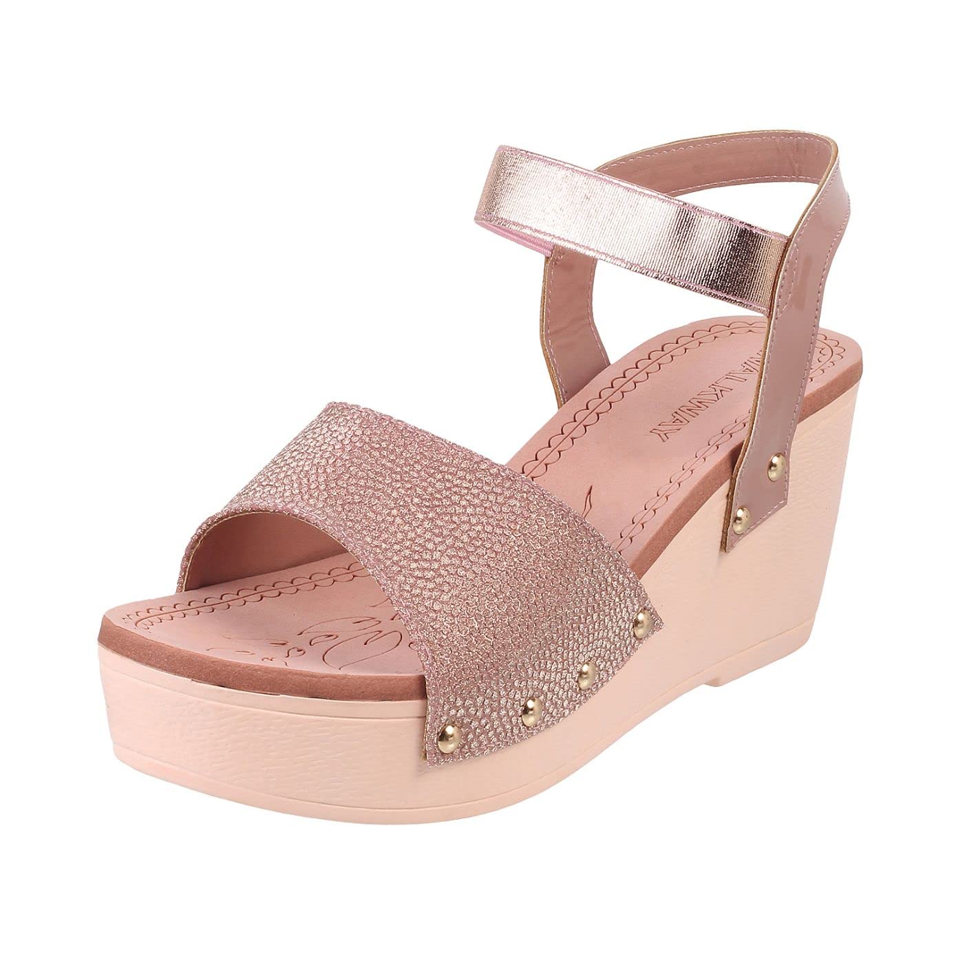Walkway Women Wedge Heel Fashion Sandal Gold UK/8 EU/41 (33-112) (B0BRT1XJ3N) Amazon Price History, Amazon Price Tracker