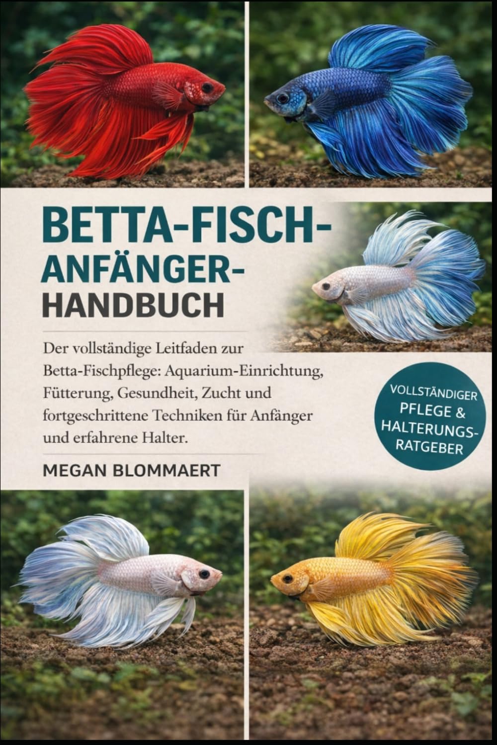 Betta-Fisch-Anfängerhandbuch: Der vollständige Leitfaden zur Betta-Fischpflege: Aquarium-Einrichtung, Fütterung, Gesundheit, Zucht und fortgeschrittene Techniken für Anfänger und erfahrene Halter.