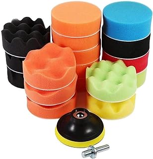 Sulfar 19Pcs 3 Auto Tool Polishing Buffing Pad Set