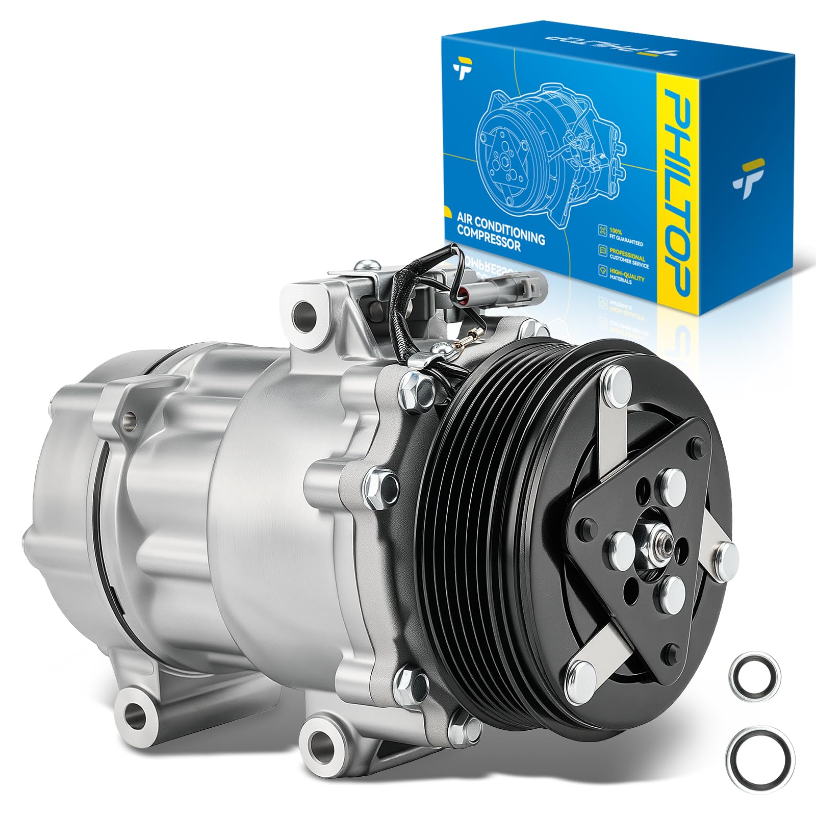 PHILTOP NEW Air Conditioner AC Compressor with Clutch for Vibe 2003-2008
