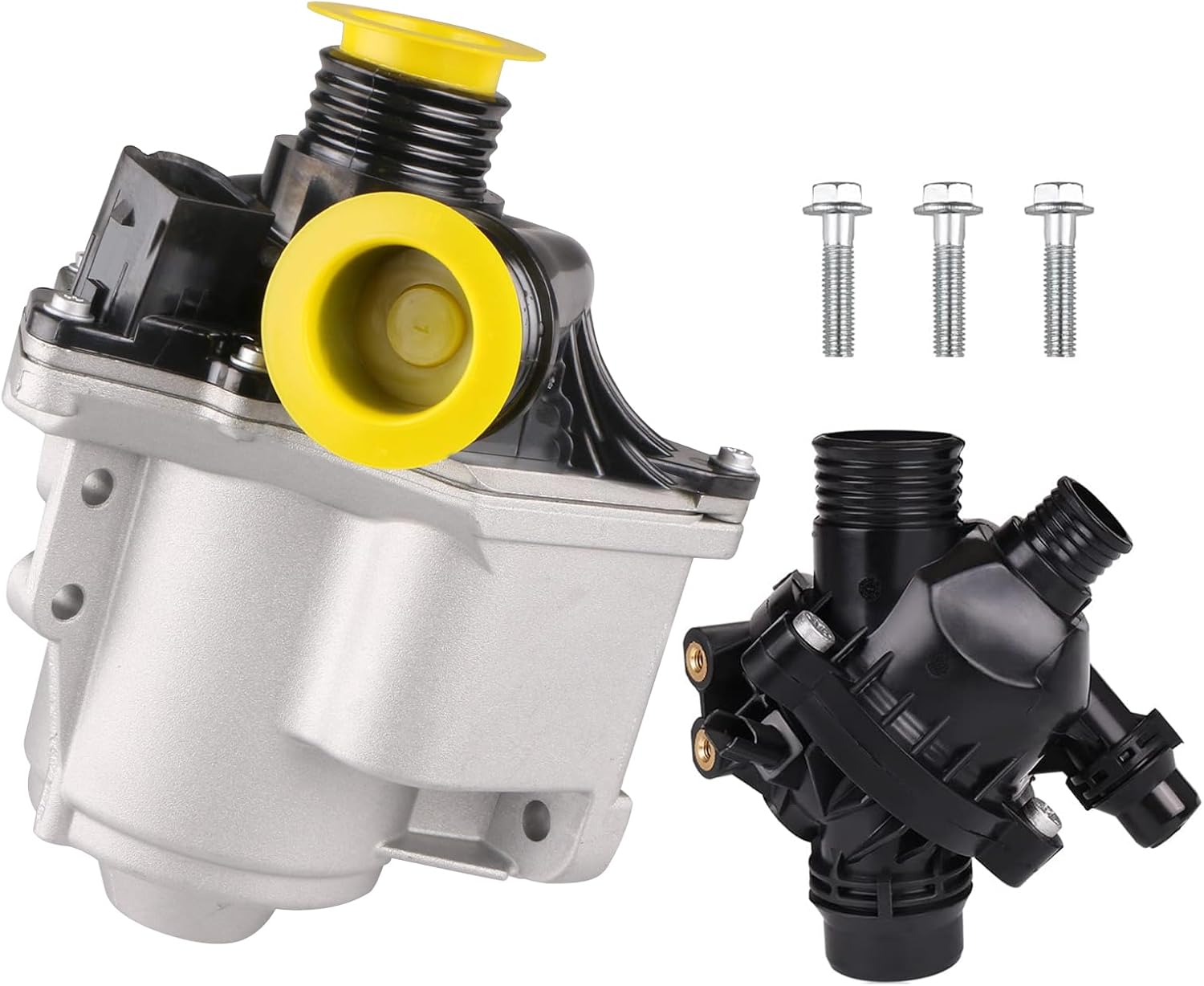 Electric Engine Water Pump Compatible with B-M-W E60 E61 E82 E88 E90 F01 640i 535i 740i 740Li 135i 335i 335is 335xi 535xi 135is X1 X3 X4 X5 X6 Z4 3.0L L6 Replaces# 11517563659, 11517588885