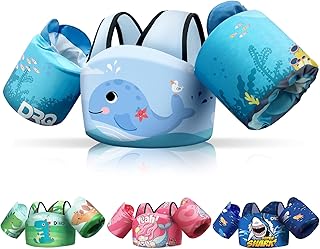 DRQ Toddler Swim Vest, Toddler Floaties for 22-66lbs Kids, Puddle Jumper Kids Life Jacket