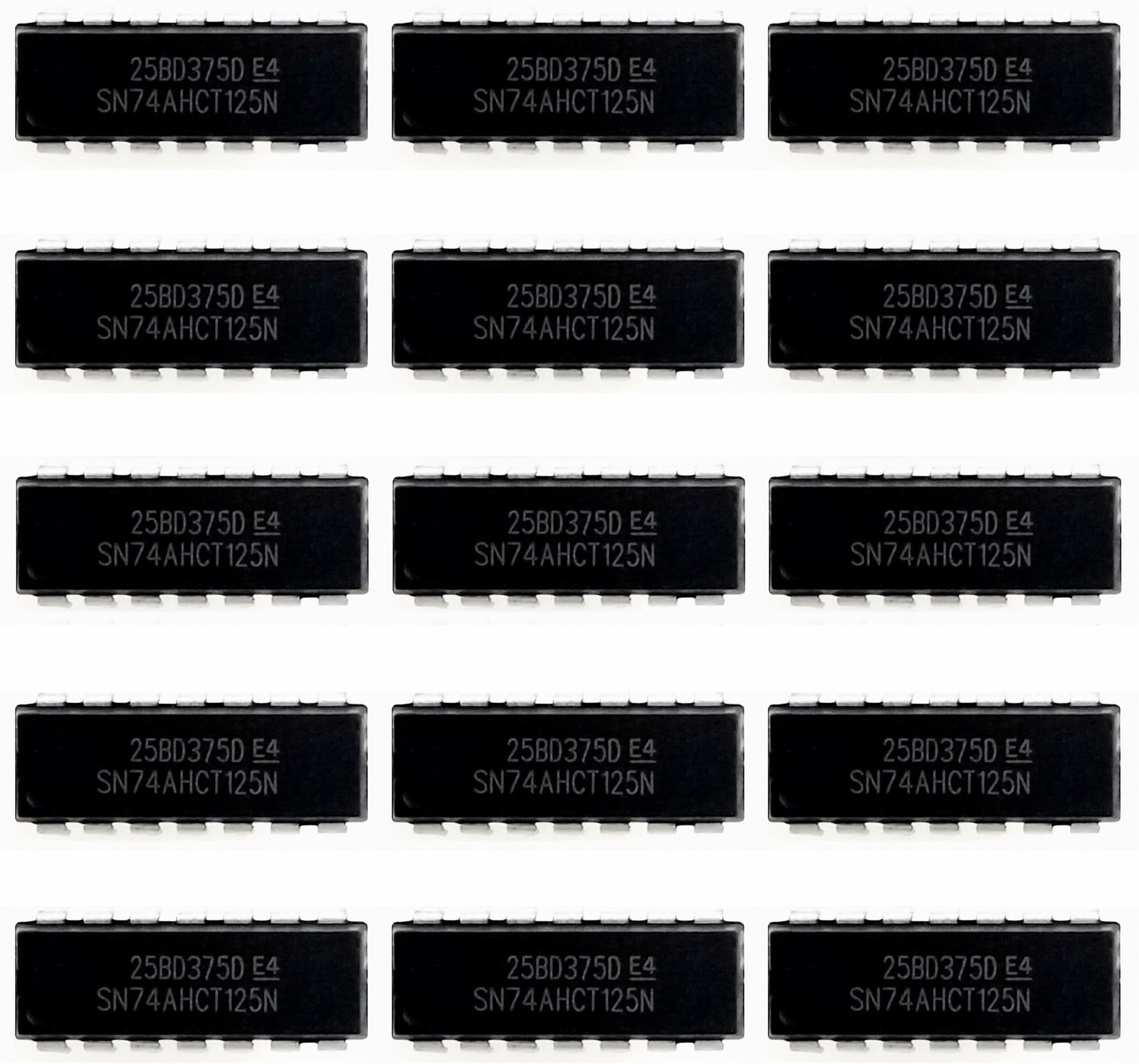 15Pcs SN74AHCT125 SN74AHCT125N DIP-14 Quad Bus Buffer Gates IC74AHCT125
