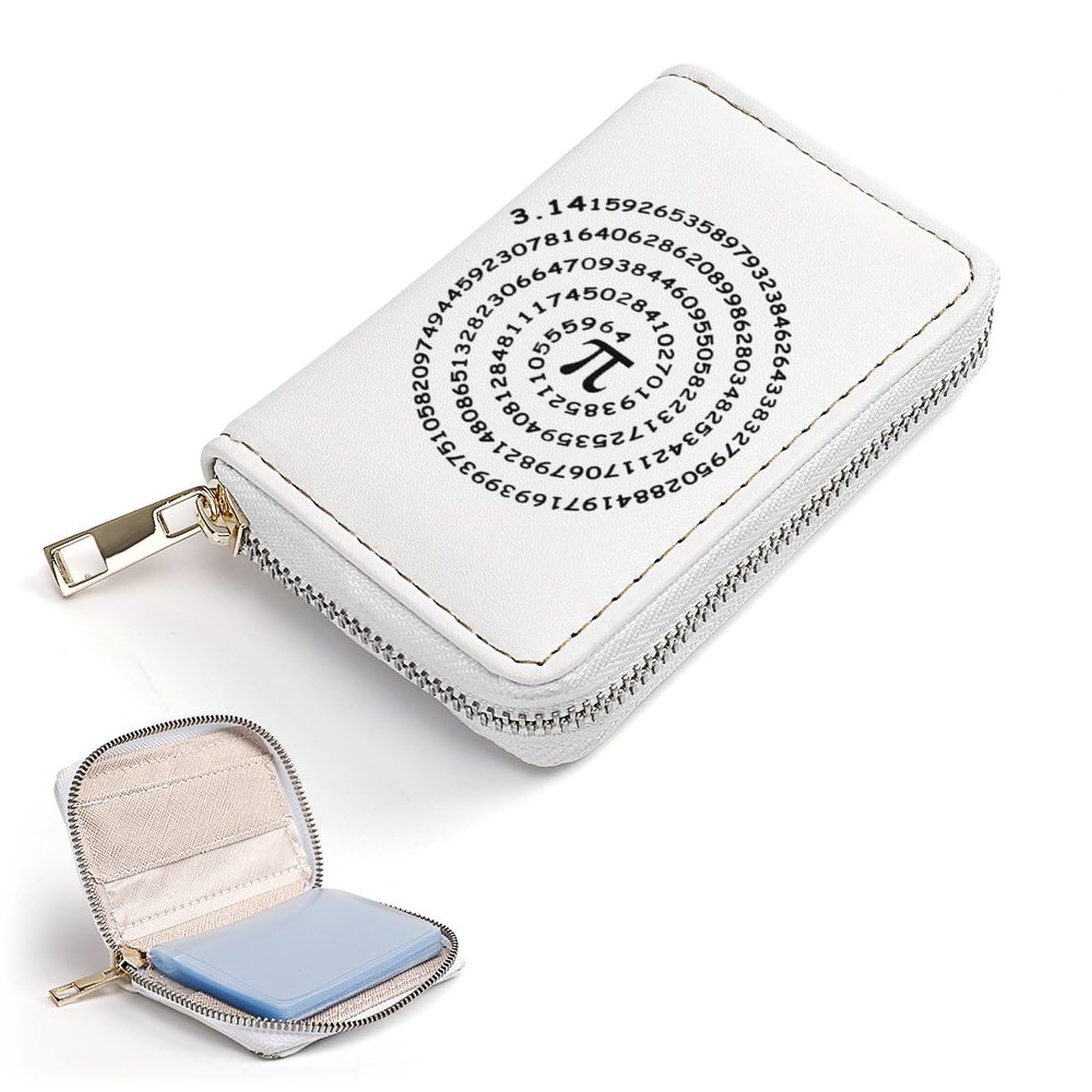 Amazon.co.jp: カードケース パイ 円周率 無限大 数学 コインケース 小銭入れ カード入れ ミニ財布 大容量 PUレザー 軽い  スキミング防止 パスケース 定期入れ メンズ レディース 20枚カード収納 コンパクト 贈り物 : ファッション