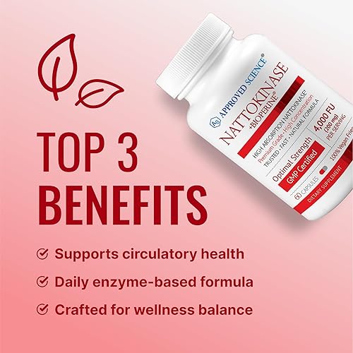 Miniatura 2 de Approved Science Nattokinase - 4,000 FU - 200 mg - Libre de vitamina K2 - Contiene BioPerine - Suministro de un mes - Vegano, sin OMG - 60 cápsulas