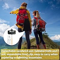 Vista 6 de Sandwichera caliente, bandeja para hornear sándwiches de doble cara para desayuno, sándwichera portátil para acampar al aire libre, tostadora de 1pcs