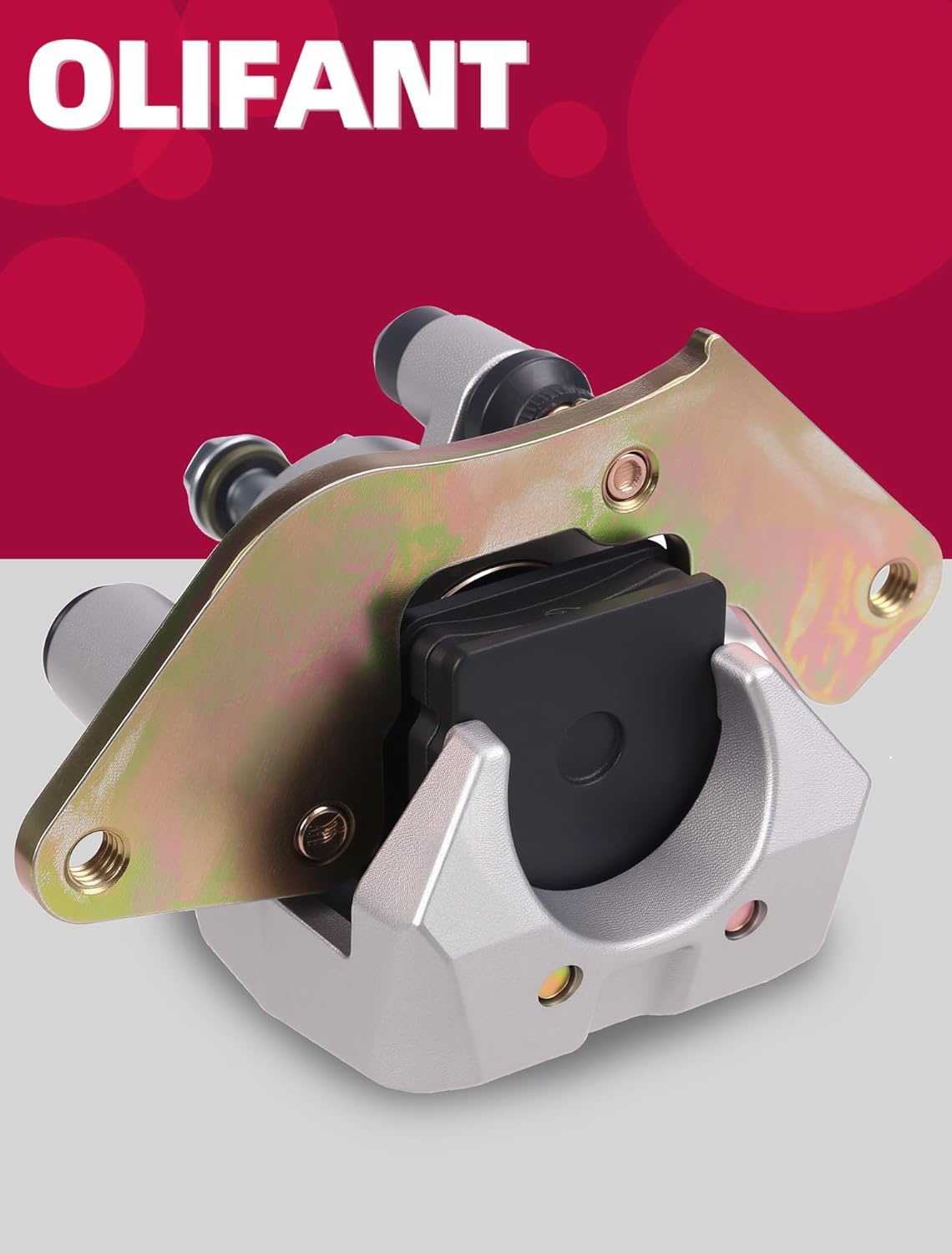 Front Brake Calipers for Honda Rancher 420 07-20 Foreman 500 12-20 Rubicon 500 15-20 Left & Right with Pads 45150-HP5-601 45250-HP5-601