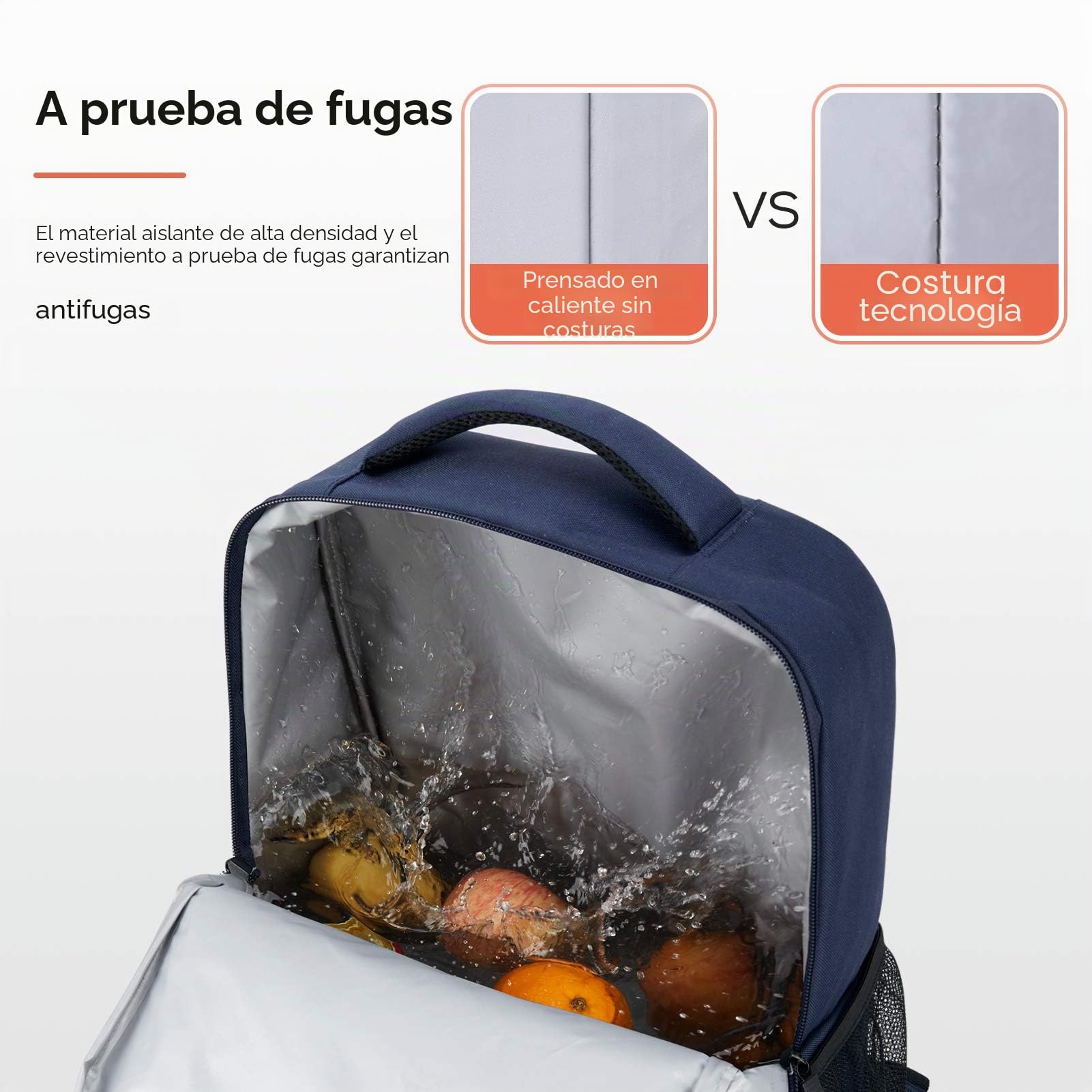 TOURIT Mochila Nevera Mochila Térmica Mochila Isotermica de Almuerzo Nevera Portatil para Alimentos Frutas Grande con Correa Ajustable Bolso para Picnics, Fiestas, Camping, Playa
