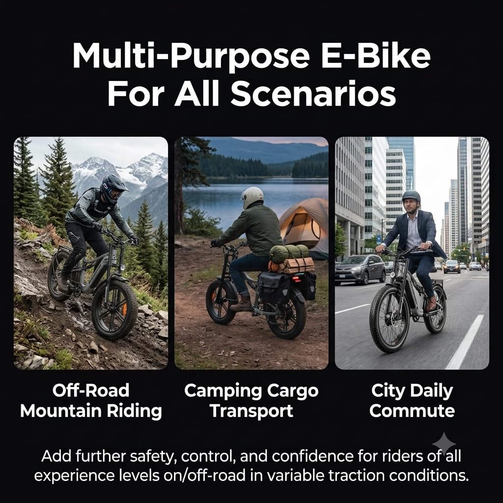 Bicicleta eléctrica para adultos para hombre de grasa bicicleta eléctrica MTB Ebike 20 pulgadas