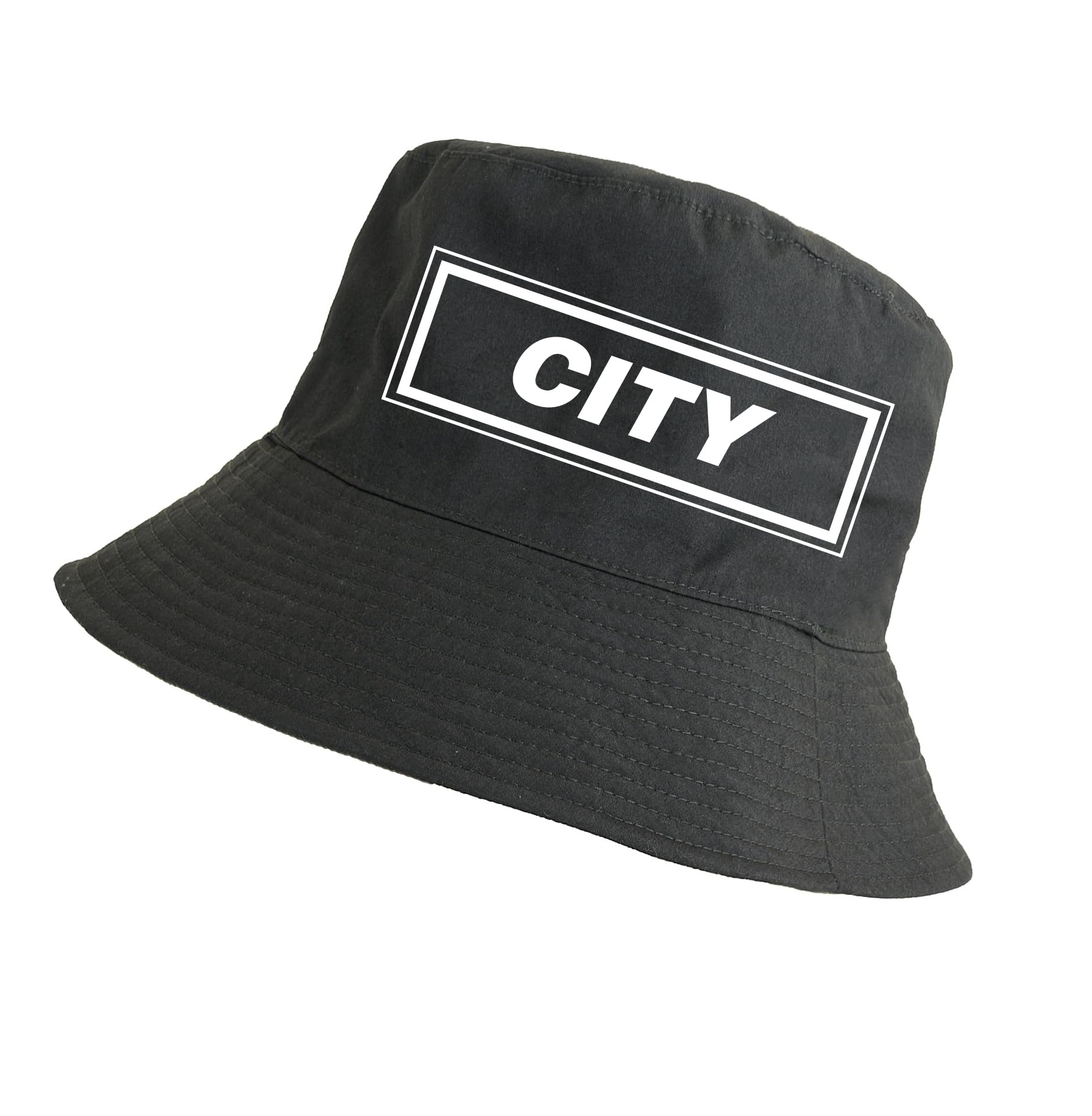 Partisan Unisex City Oasis Song Bucket Hats - Black - Adult One-Size Fits All (Uk, Alpha, One Size, )