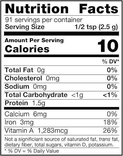 Miniatura 3 de Chlorella orgánica en polvo de 8 onzas  Superalimento denso en nutrientes con antioxidantes, proteínas, vitaminas C, E, complejo B, enzimas,