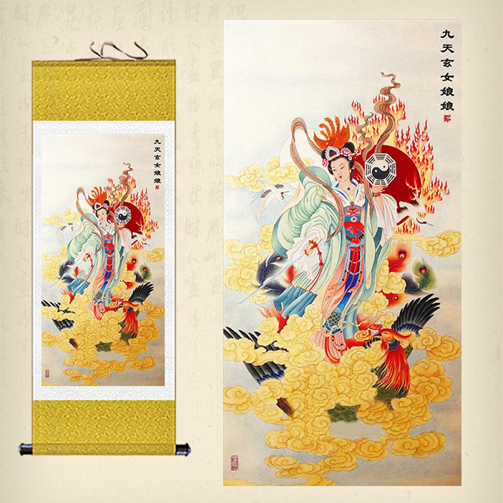 Amazon.co.jp: タンカ絵画、チベットタンカ壁掛け、ウォールアート