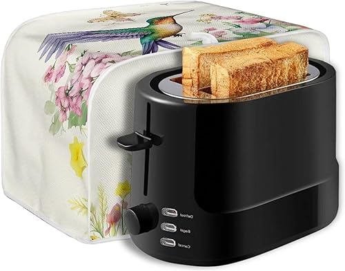 Miniatura 6 de Psesaysky Cubiertas para tostadora de pájaros y mariposas, 2 rebanadas, cubiertas de electrodomésticos pequeños de cocina, impermeables, protectores