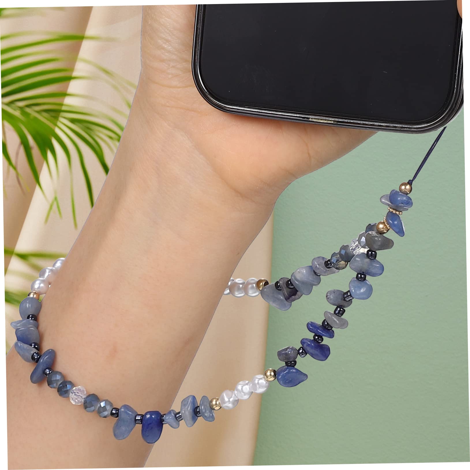 SHINEOFI Cadenas De Teléfono Con Cuentas De Piedras Y Perlas Artificiales De Correas Decorativas Para Móviles Lanyards Pérdida Accesorios De Para Teléfonos