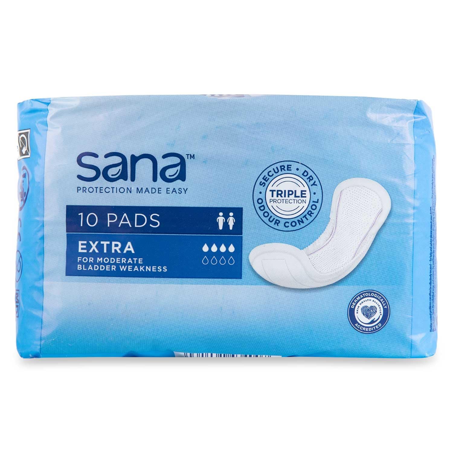 Aldi Sana Extra Pads for Moderate Bladder Weakness 10 Pack (1, Extra)