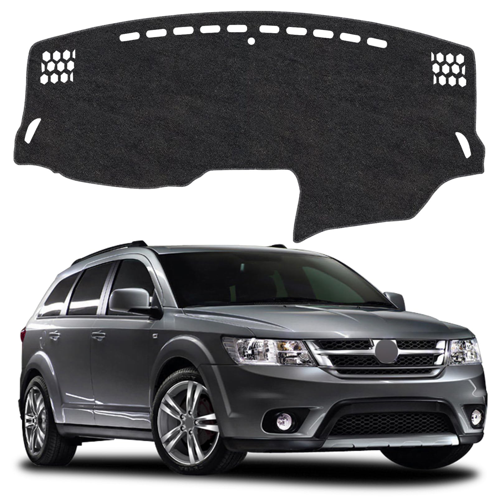 Dash Cover Mat for Dodge Journey 2011-2020 &amp; Fiat Freemont 2010-2016 Non-Slip Dashboard Cover Mat Sunshade UV Rays Protector Interior Accessories