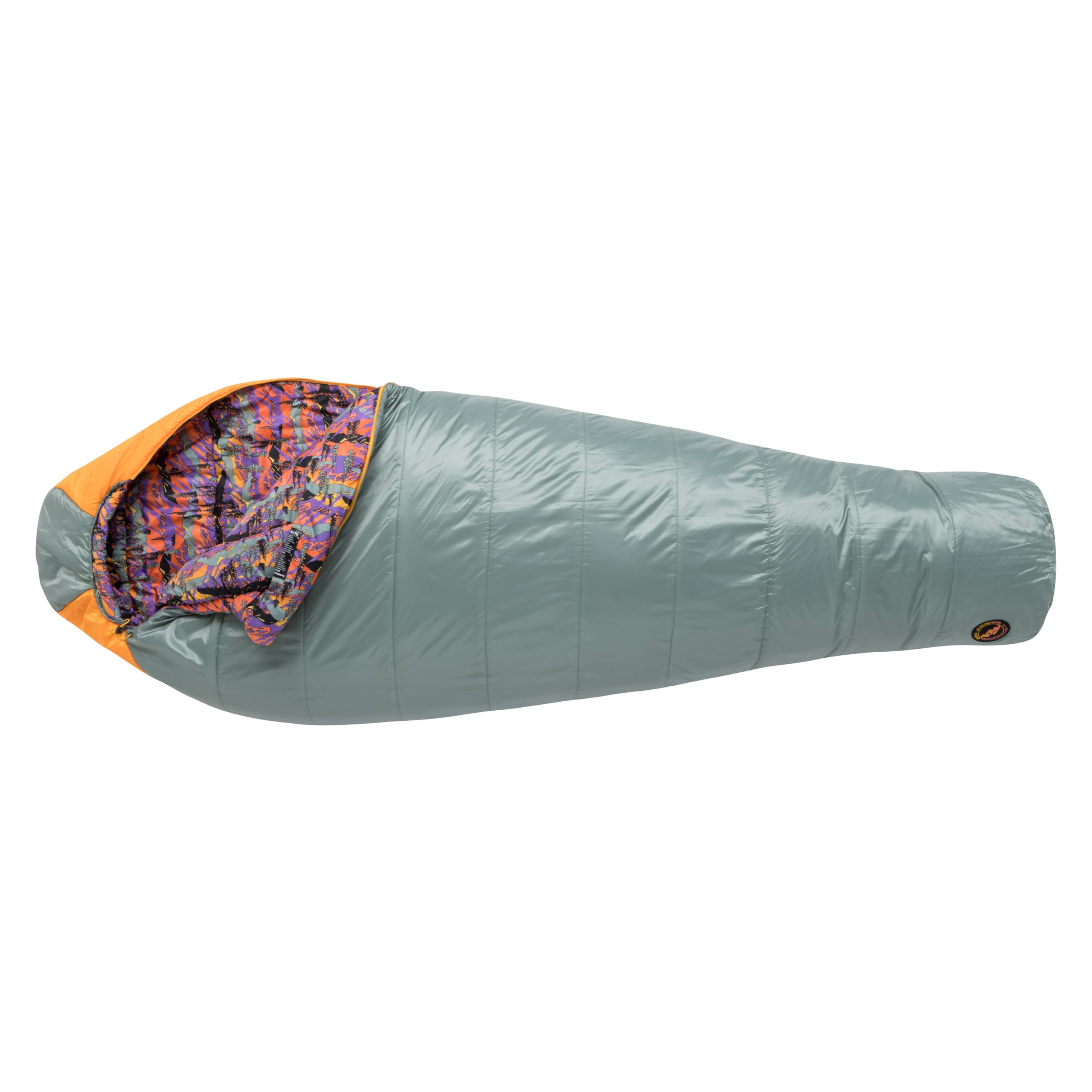 Big Agnes Anthracite - Sleeping Bag | Lightweight, compact 3-season mummy bag with contoured hood, draft collar and anti-snag zipper for backpacking
