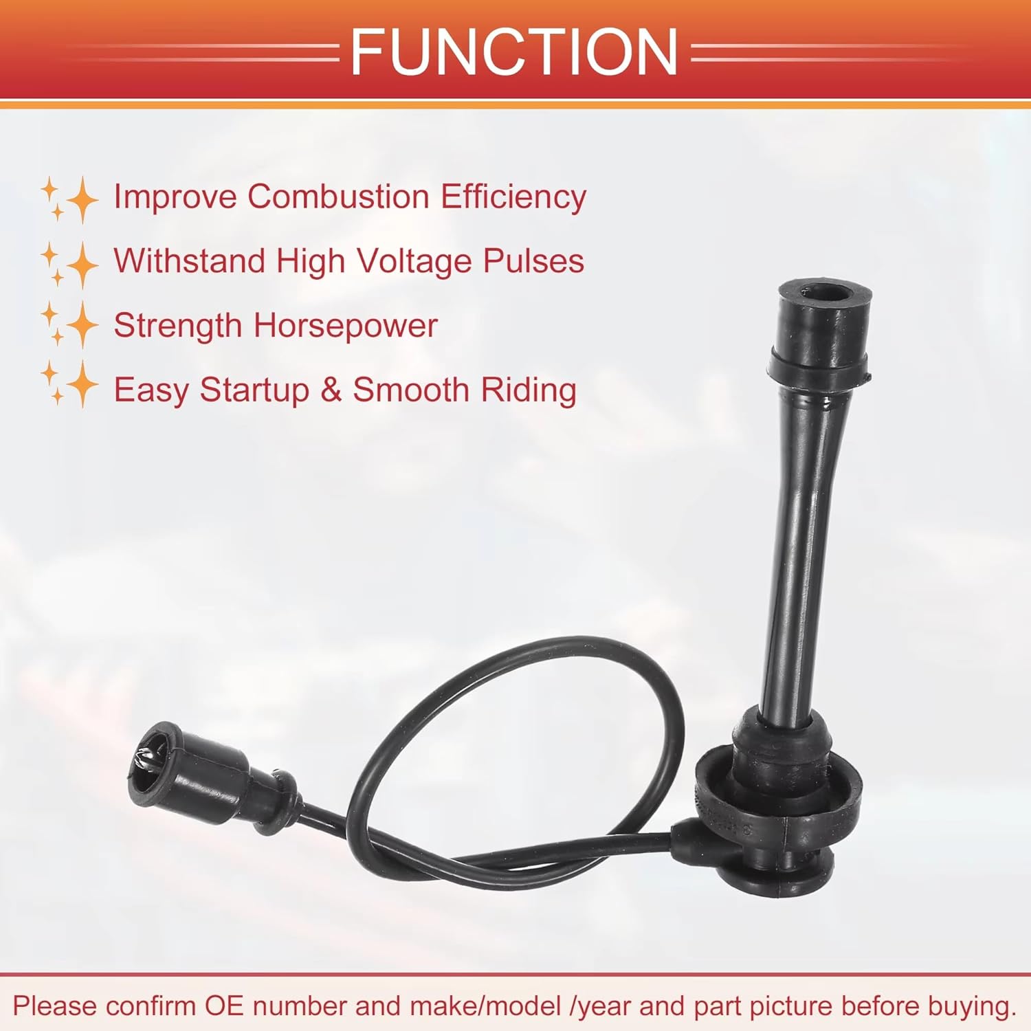 Ignition leads For Mitsubishi For L300 4G63 2.0L 4G64 2.4L MN137207 Spark Plug Wire Ignition Coil Cable