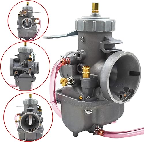 Miniatura 7 de Silscvtt Repuesto de carburador redondo de 1.339in para Yamaha YZ125 YZ 125 PWK Dirt Bike 1974-1984 Carb VM34