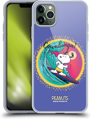Vista 180 de Head Case Designs Funda de gel suave con licencia oficial de Peanuts I Love Pattern Snoopy Boardwalk Airbrush compatible con Apple iPhone 15