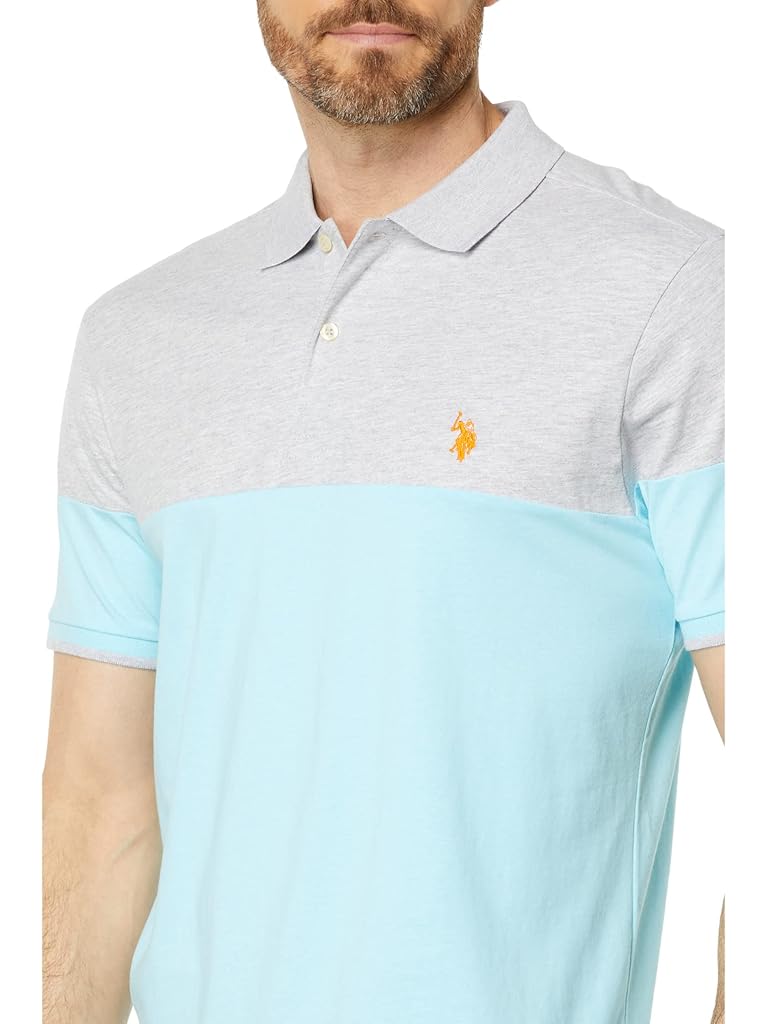 U.S. POLO ASSN. Color-Block Small Pony Jersey Polo