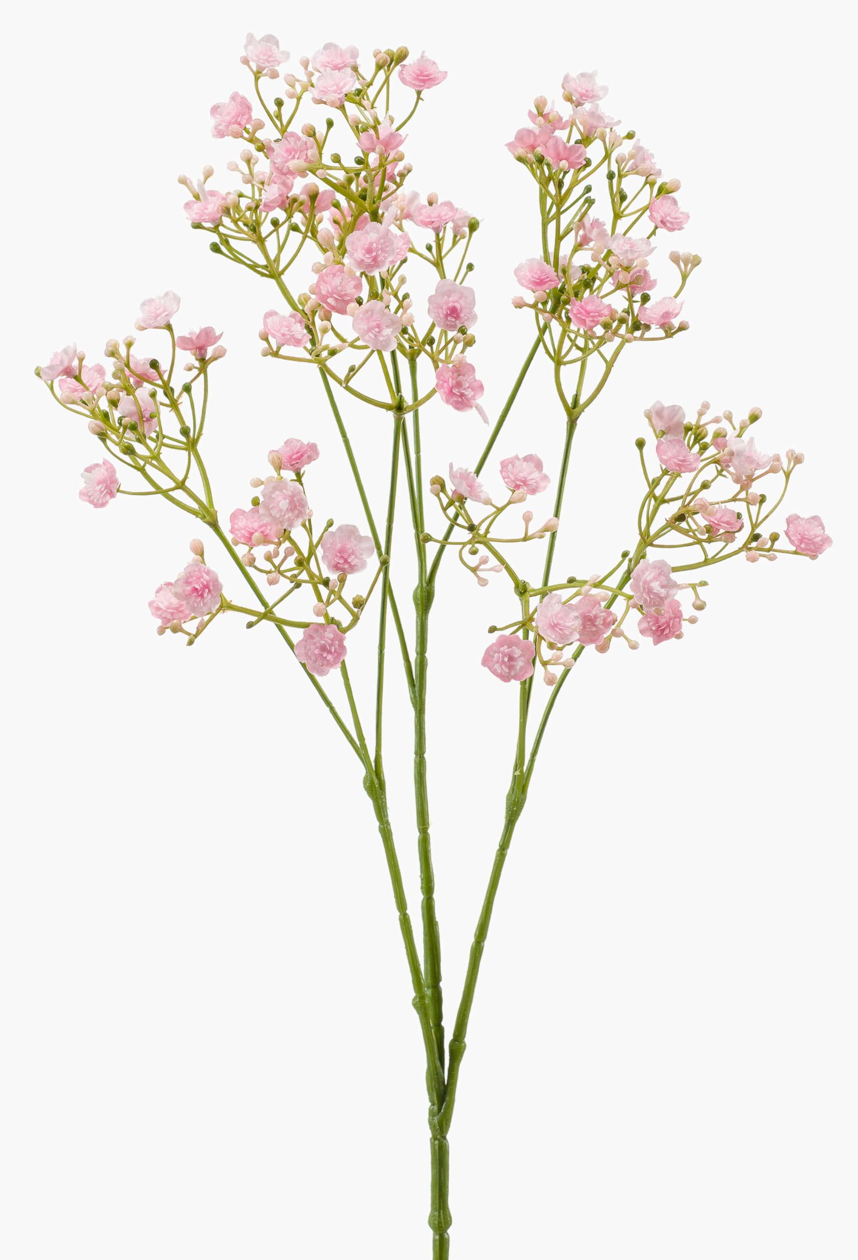 artplants.de Faux Gypsophila LITAGO, pink, 70cm - Silk baby's breath/Bristol Fairy artificial flowers spray