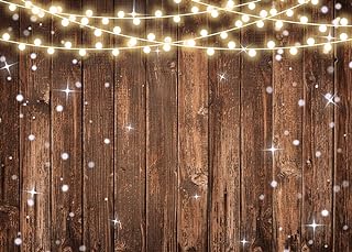 SJOLOON Rustic Vintage Backdrop Brown Wood Photo Backdrop for Birthday Party Decoration Photoshoot Studio Props 12642 (7x5FT)