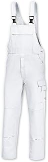 BP Workwear Basic 1482-060-21 Latzhose - Stoffhosenträger mit Gummieinsatz - Taschen für Knieschoner - Reine Baumwolle - Normale Passform - Größe: 58 - Farbe: weiß