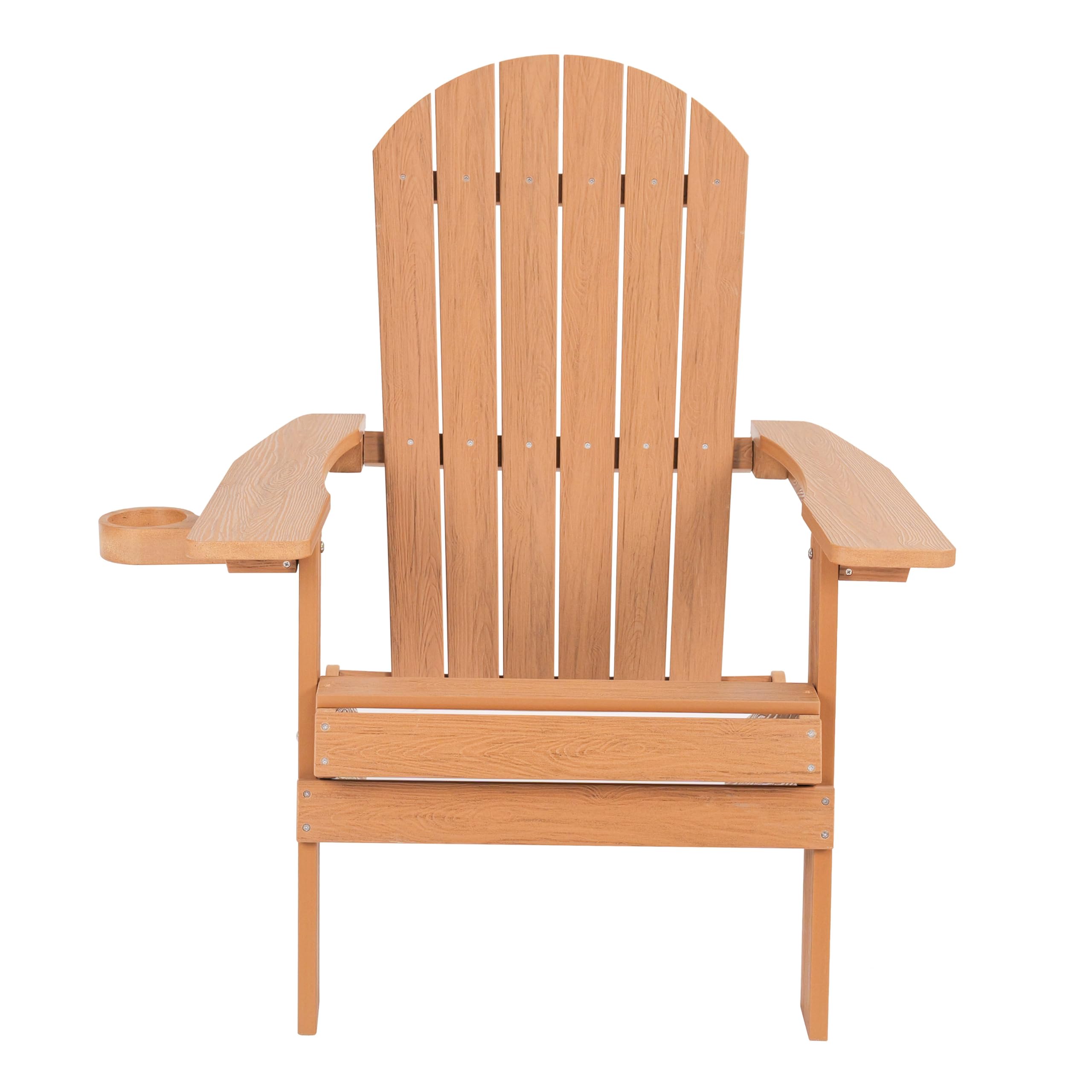 AXI Claire Chaise Adirondack, Transat Plastique, Marron | Chaise De Jardin, 1 Personne/Fauteuil Exterieur/Chaise Exterieur | Transat À Dossier Haut - 84,5 X 77 X 95,5 Cm