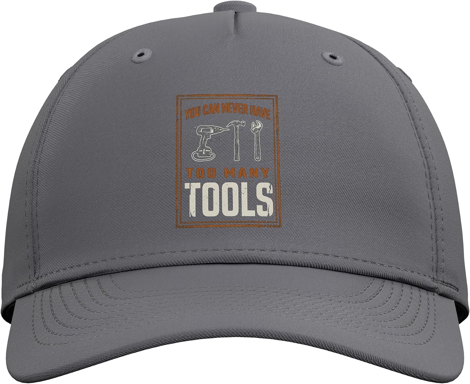 You Can Never Have Too Many Tools Funny Handyman Mechanic Adjustable Baseball Hat image 2
