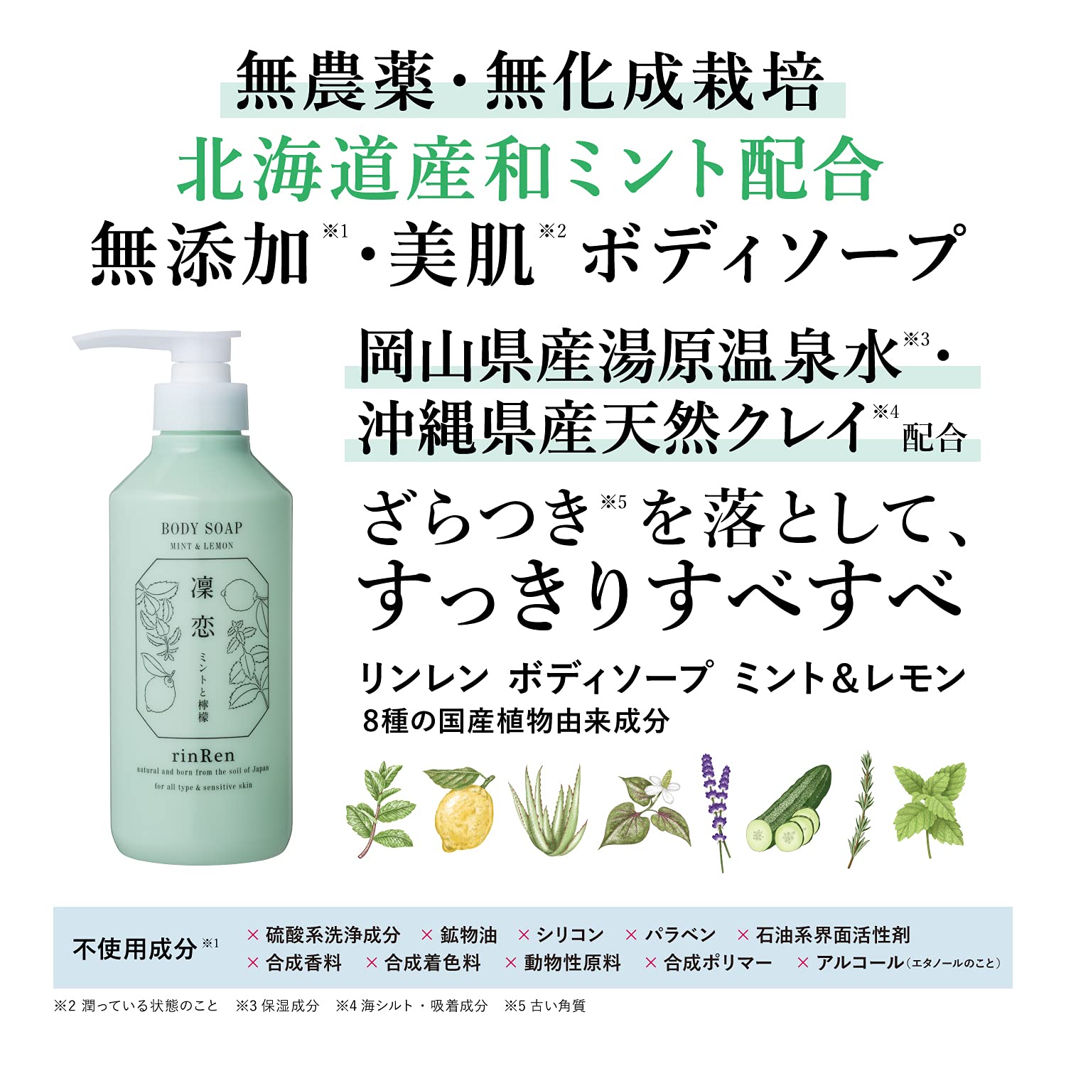 Amazon | 凜恋/rinRen(リンレン)ボディソープボディソープミント