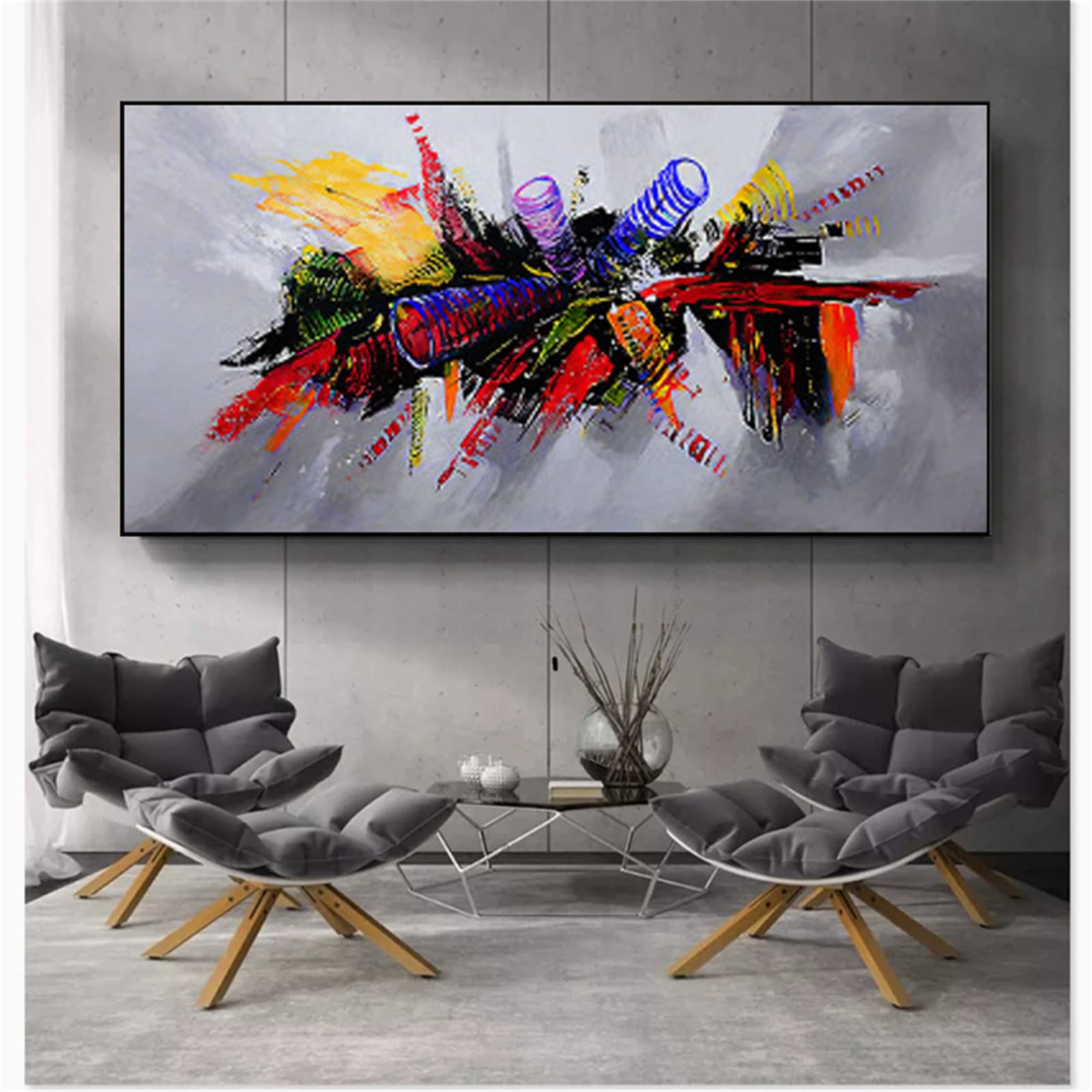DIY zestawy do malowania diamentami 5D, pełne wiertło diamentowe sztuka obraz dla dorosłych i dzieci, kryształ górski haftowanie obrazy do dekoracji ścian domu - 80 x 160 cm / 31 x 63 cale (kolor: abstrakcyjny)