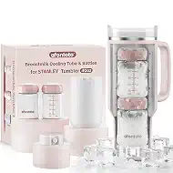 Breast Milk Cooler Compatible with Stanley Cup (40oz), Portable Breastmilk Cooler Fit 40oz Stanley Tumbler for 12H+ Safe Storage, Privacy-Protecting Breastmilk Chiller with 2pcs Milk Storage Bottle