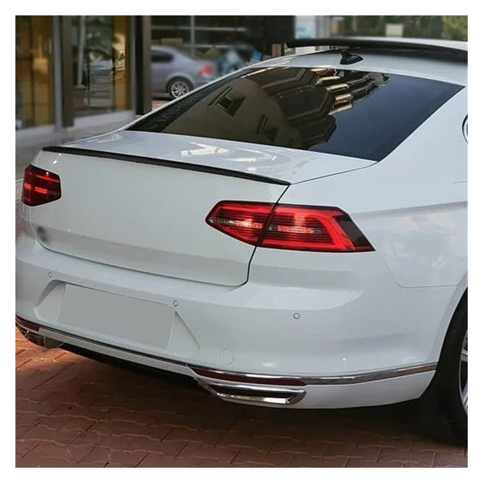 Heckspoiler Für VW Passat B8 Limousine - Schwarz Glänzend, 121cm, Selbstklebend