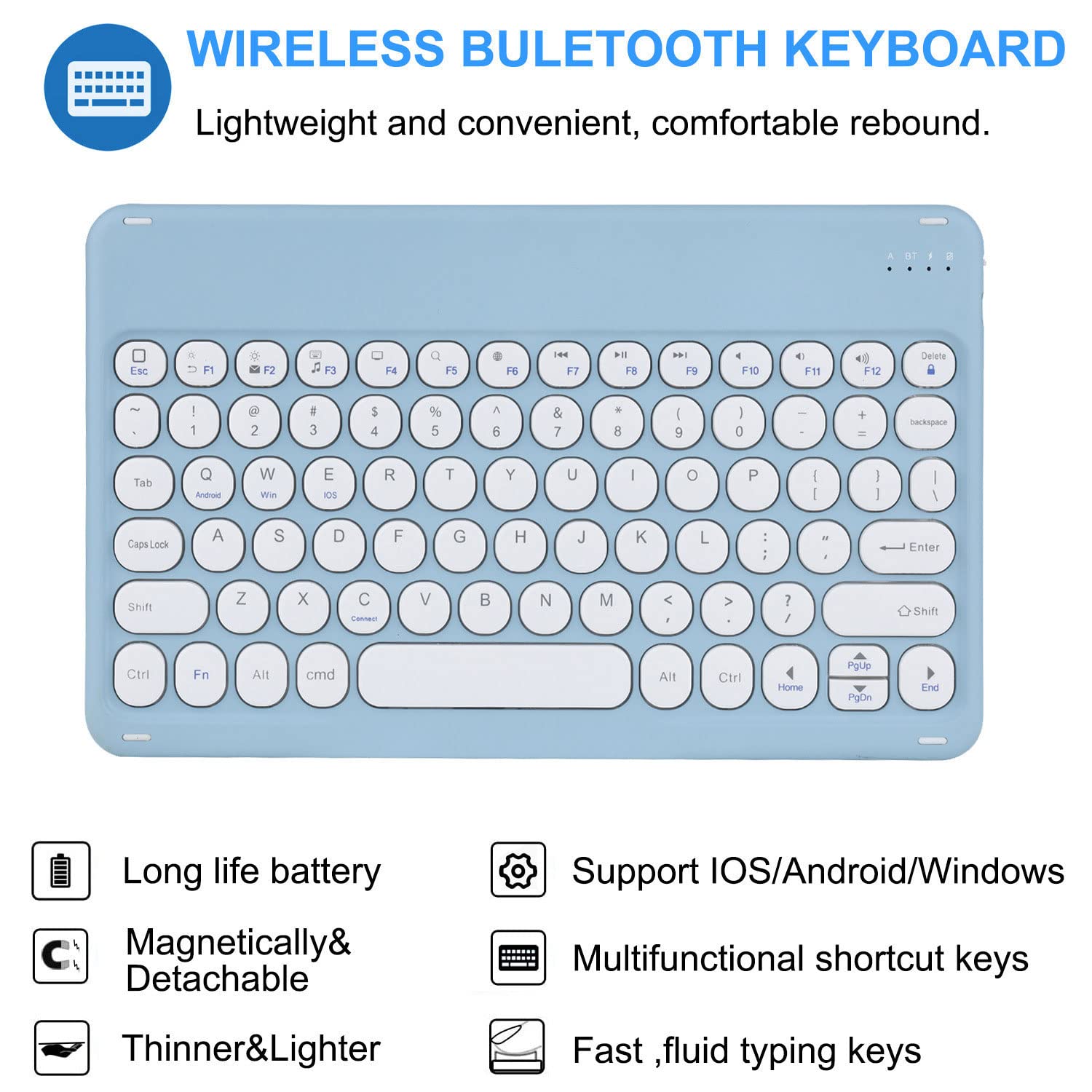 Custodia Tastiera Mouse per Samsung Galaxy Tab A11+ / A9+ 11"