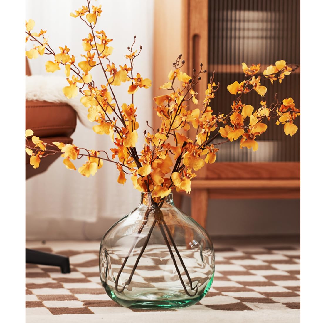 Vasi Trasparenti per centrotavola, Vaso Grande vasi di Fiori in Vetro per Bouquet, vasi in Vetro Decorazioni per la casa jarrones Moderni Decorativi,B