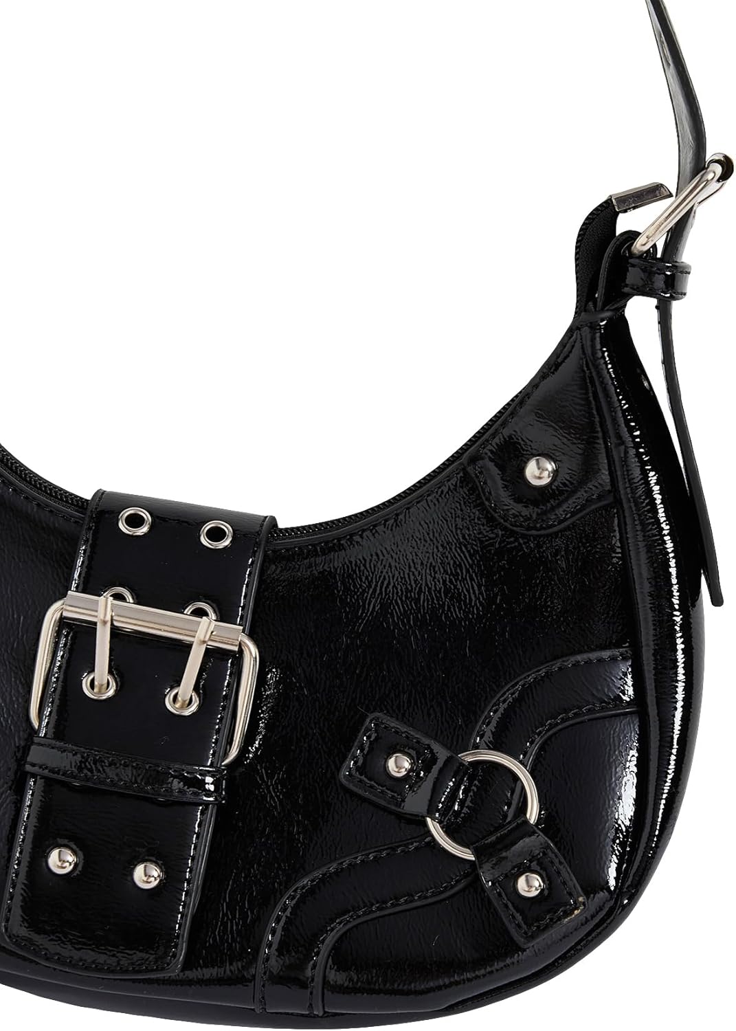 Verdusa Women's Y2k Purse Goth Handbag Studded PU Leather Clutch Handbag Boho Shoulder Bags - Image 5