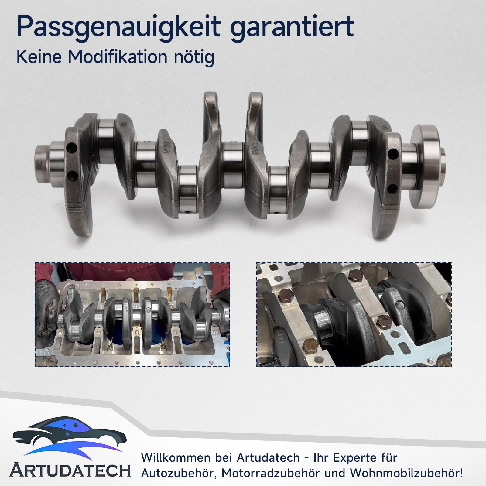 N20 Kit Albero Motore Crankshaft Biella e Cuscinetti per BMW 320i 328i 528i 2.0L Motore – Albero Motore, Biella, Cuscinetti 11217640165 11247624616
